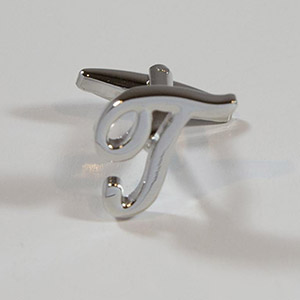 Gemelli Cufflink Letter T 100% Ottone